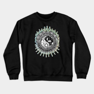 Glitch Mandala Crewneck Sweatshirt